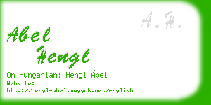 abel hengl business card